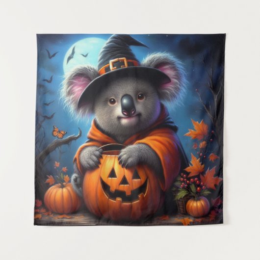 Koala Halloween kostuum Wandkleed (Voorkant)