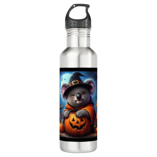 Koala Halloween kostuum Waterfles (Voorkant)
