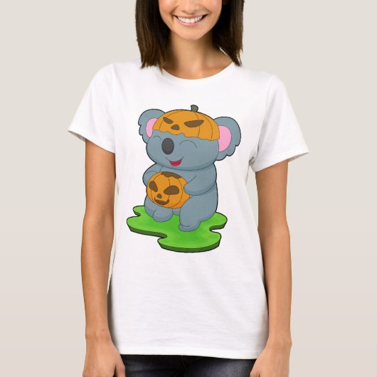 Koala Halloween Pumpkin T-shirt (Voorkant)
