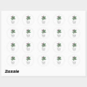 Koala Hand Drawn Animal Green Birthday Party Ronde Sticker (Vel)