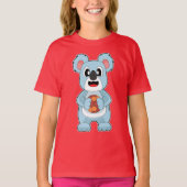 Koala Handbalspeler Handbal T-shirt (Voorkant)