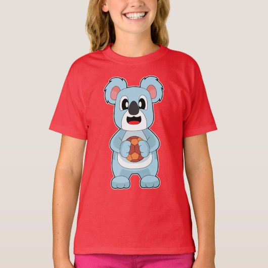 Koala Handbalspeler Handbal T-shirt (Voorkant)