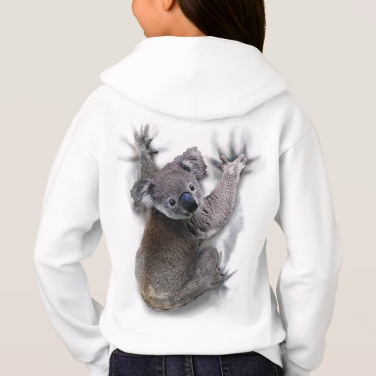 Koala Hang Op Rug Schattige Beer Australië Dier (Achterkant)