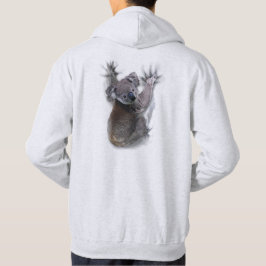 Koala Hang Op Rug Schattige Beer Australië Dier Hoodie
