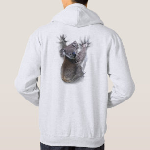 Koala Hang Op Rug Schattige Beer Australië Dier Hoodie