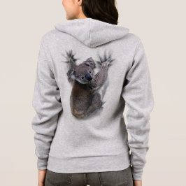 Koala Hang Op Rug Schattige Beer Australië Dier Hoodie