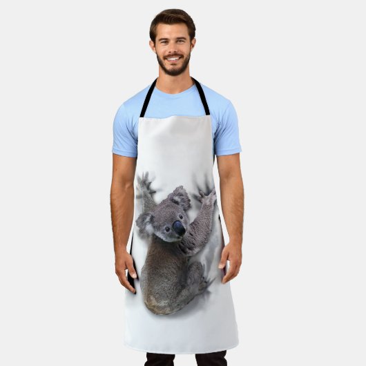 Koala Hang Op Rug Schattige Beer Australië Dier Schort (Gedragen)