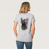 Koala Hang Op Rug Schattige Beer Australië Dier T-shirt (Achterkant volledig)