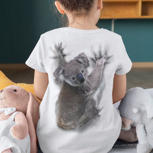 Koala Hang Op Rug Schattige Beer Australië Dier T-shirt