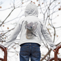 Koala Hang Op Rug Schattige Beer Australië Dier