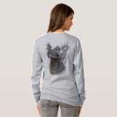 Koala Hang Op Rug Schattige Beer Australië Dier T-shirt (Achterkant volledig)