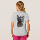 Koala Hang Op Rug Schattige Beer Australië Dier T-shirt (Achterkant volledig)