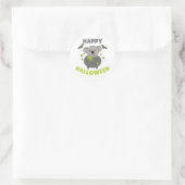 Koala Happy Halloween Cauldron Bat Classic Round S Ronde Sticker (Tas)