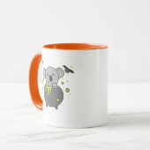 Koala Happy Halloween Cauldron Bat Mok (Voorkant links)