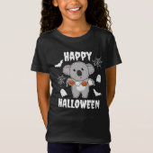 Koala Happy Halloween Pumpkin Bat Costume T-shirt (Voorkant)