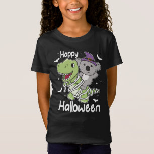 Koala Happy Halloween T-rex Mummy Costume T-shirt