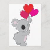 Koala Heart Balloons Briefkaart (Voorkant)