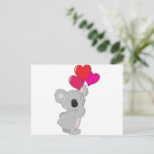 Koala Heart Balloons Briefkaart (Staand voorkant)