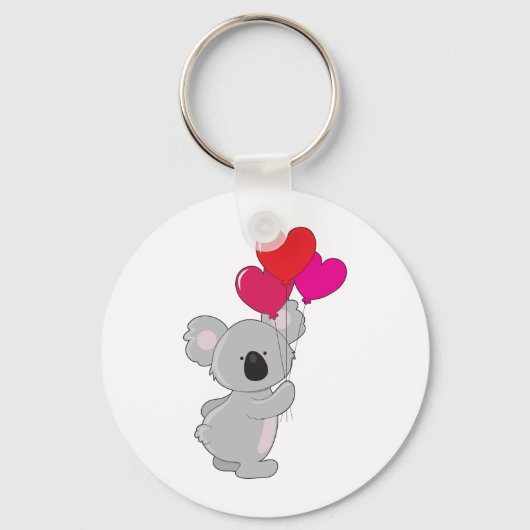 Koala Heart Balloons Sleutelhanger (Voorkant)
