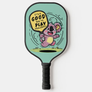 koala Het is een goede dag om Pickleball te spelen Paddle