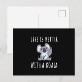 Koala - Het leven is beter met een Koala Briefkaart (Voorkant / Achterkant)