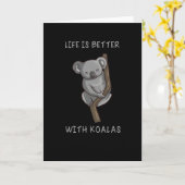 Koala - Het leven is beter met Koalas Kaart (Gele Bloem)