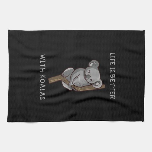 Koala - Het leven is beter met Koalas Theedoek (Horizontaal)