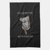 Koala - Het leven is beter met Koalas Theedoek (Verticaal)
