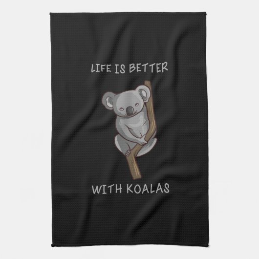 Koala - Het leven is beter met Koalas Theedoek (Verticaal)