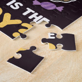 Koala Hexe Witch Way is het Snoep Happy Halloween Legpuzzel (Zijkant)