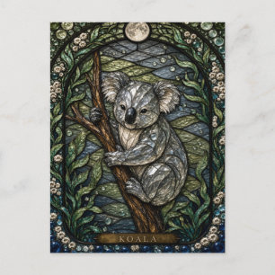 Koala Hoge Baldakijn Illumina Gebrandschilderd Gla Briefkaart