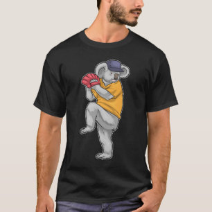 Koala honkbal honkbalhandschoen t-shirt