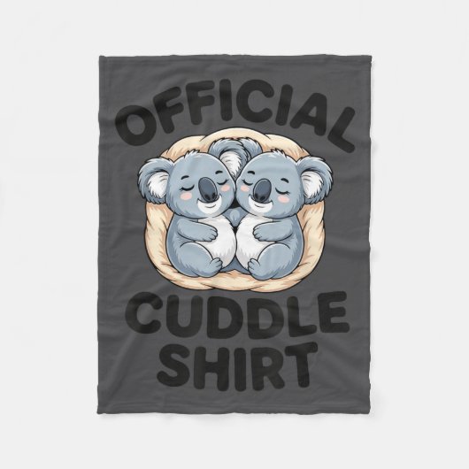 Koala Hug Cute Animal Lover This Is My Cuddle  Fleece Deken (Voorkant)