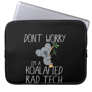 Koala ik ben een Koalafied Radiologie Tech Laptop Sleeve