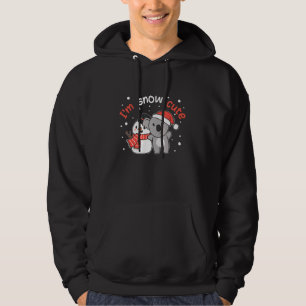 Koala Ik Sneeuw Lieve Sneeuwman Sneeuw Woordspelin Hoodie