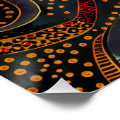 Koala in Aboriginal Dot Art Style Perfect Poster (Hoek)