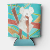 Koala in Boom Originele Abstracte Kunst Blikjeskoeler (Voorkant)