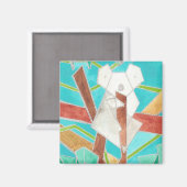 Koala in boom Originele Abstracte Kunst Magneet (Voorkant / Achterkant)