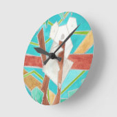 Koala in boom Originele Abstracte Kunst Ronde Klok (Hoek)