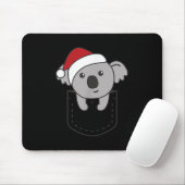 Koala In Cket Christmas Cute Koala In Breast Cket Muismat (Met muis)