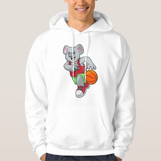 Koala in de Basketball-sport Hoodie (Voorkant)