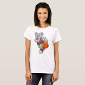 Koala in de Basketball-sport T-shirt (Voorkant volledig)