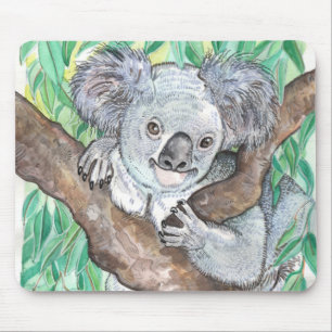 Koala in de Eucalyptusboom Muismat