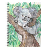 Koala in de Eucalyptusboom Notitieboek (Voorkant)