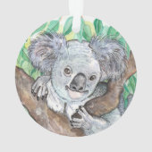 Koala in de Eucalyptusboom Ornament (achterkant)
