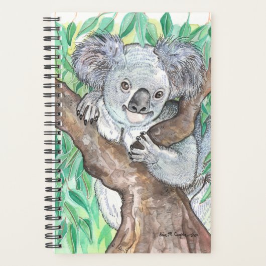 Koala in de Eucalyptusboom Planner (Voorkant)