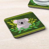 Koala in de jungle bier onderzetter (Linkerzijde)