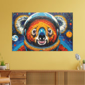 KOALA IN DE RUIMTE-2 CANVAS AFDRUK (Insitu (Woonkamer))