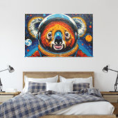 KOALA IN DE RUIMTE-2 CANVAS AFDRUK (Insitu (Slaapkamer))