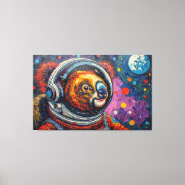 KOALA IN DE RUIMTE-3 CANVAS AFDRUK